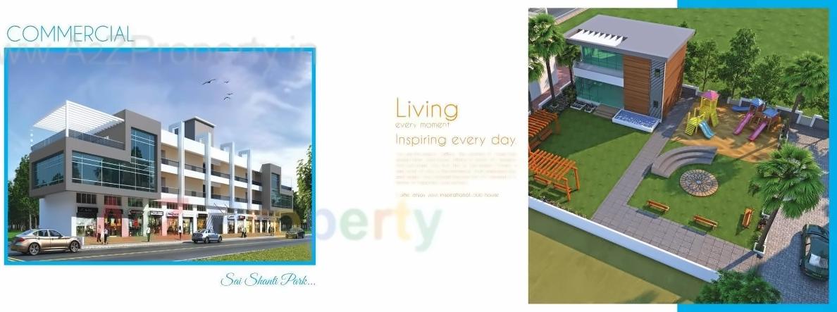 3D Elevation of real estate project Sai Shanti Park located at Lohgaon, Pune, Maharashtra