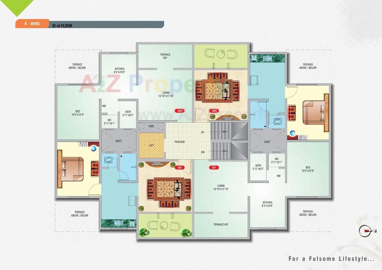 Layout of real estate project Sai Shraddha Park B C D E F G H J K L Project located at Pimpri-chinchawad-m-corp, Pune, Maharashtra