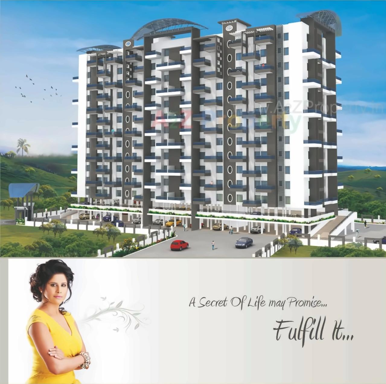 3D Elevation of real estate project Sai Velocity located at Bavadhan-bk, Pune, Maharashtra