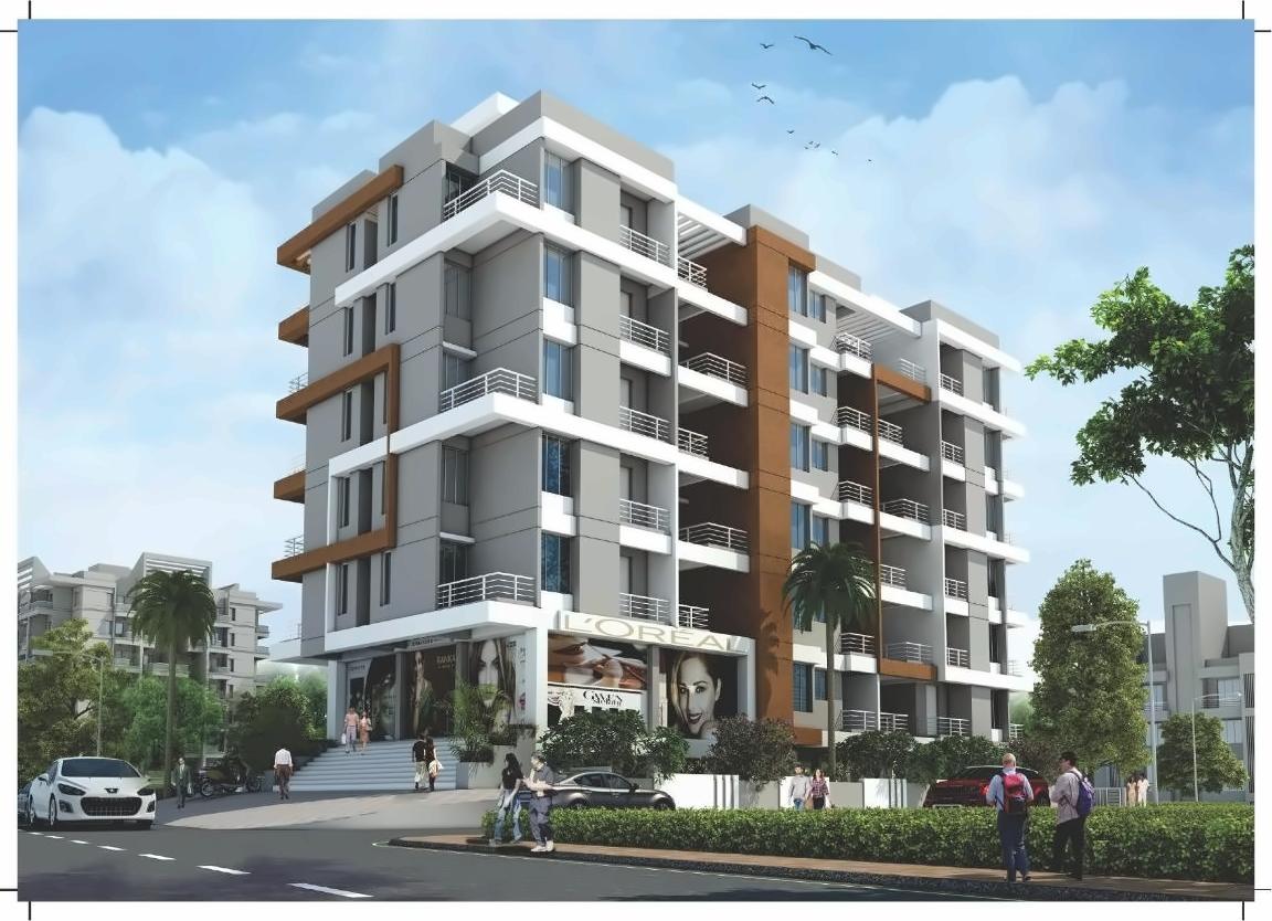 3D Elevation of real estate project Salvia located at Bhosari, Pune, Maharashtra