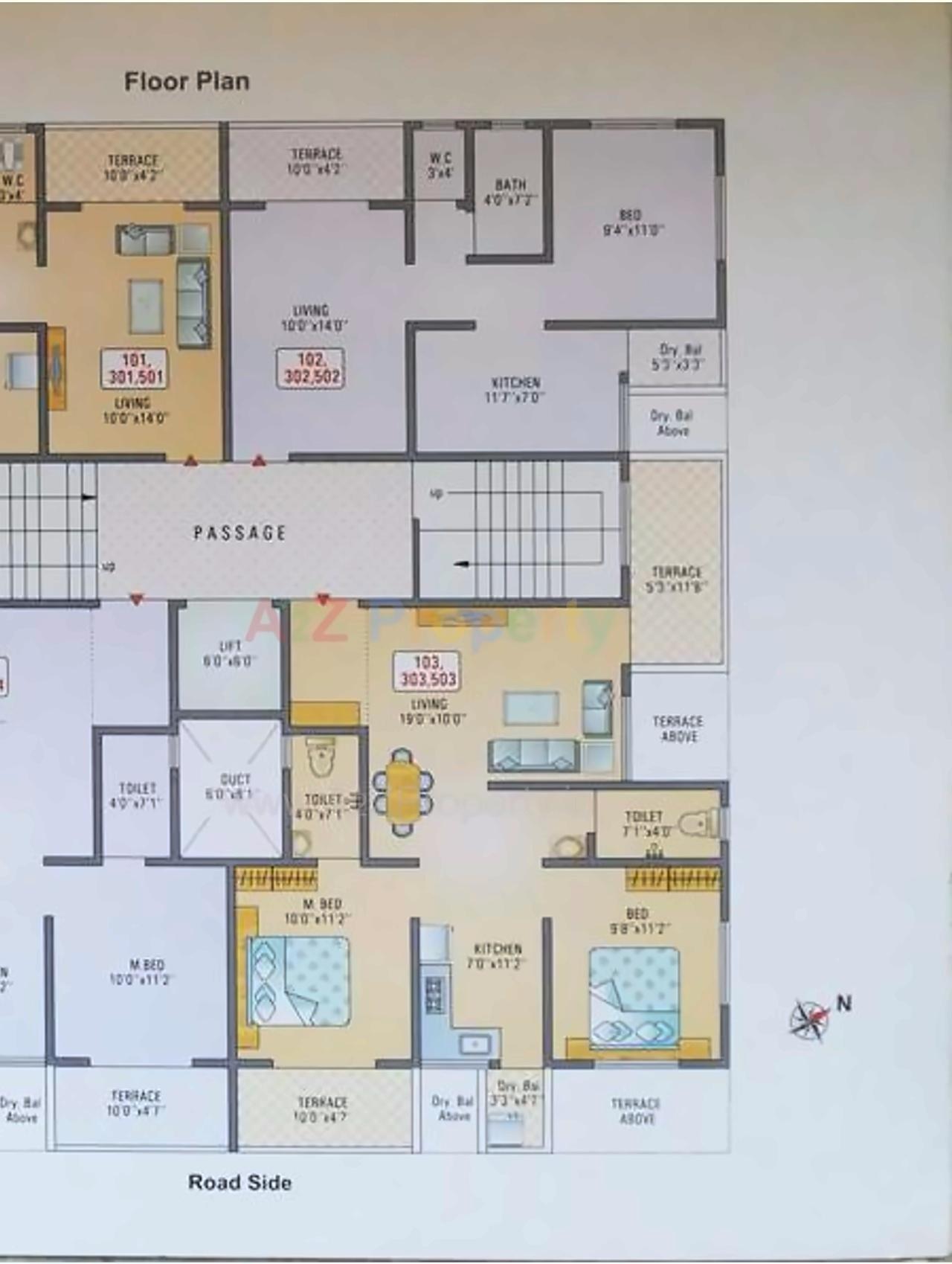 Layout of real estate project Samruddhi Kaustubh located at Kivale, Pune, Maharashtra