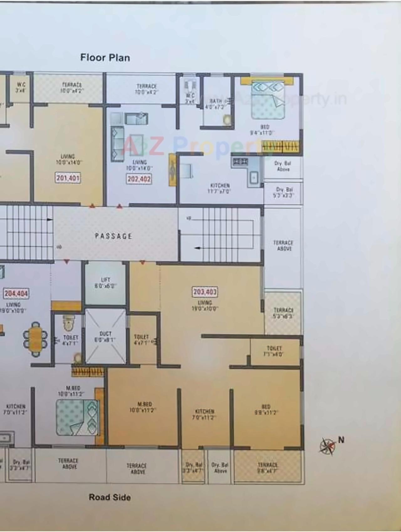 Layout of real estate project Samruddhi Kaustubh located at Kivale, Pune, Maharashtra