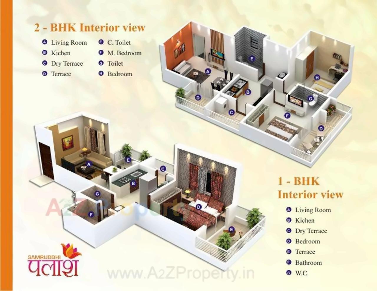 Layout of real estate project Samruddhi Palash located at Kivale, Pune, Maharashtra