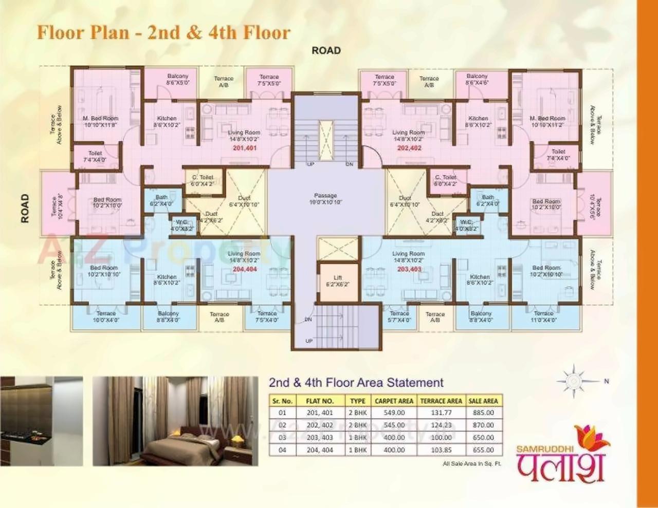 Layout of real estate project Samruddhi Palash located at Kivale, Pune, Maharashtra