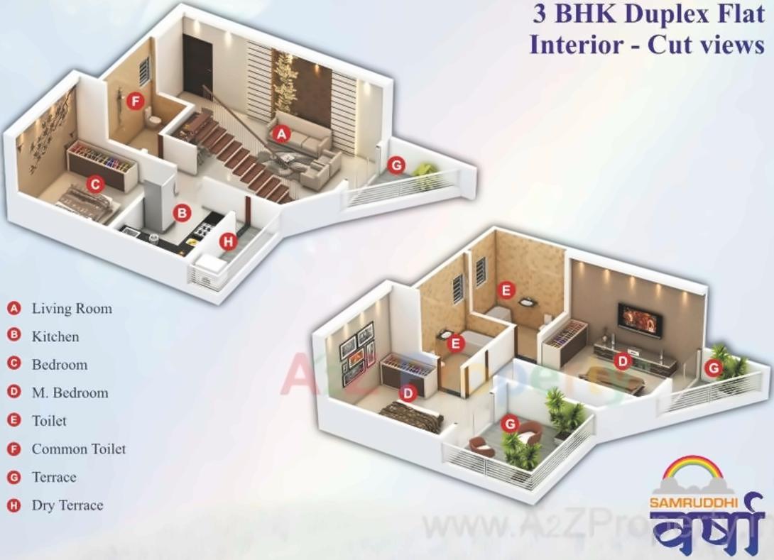 Layout of real estate project Samruddhi Varsha located at Pimpri-chinchawad-m-corp, Pune, Maharashtra