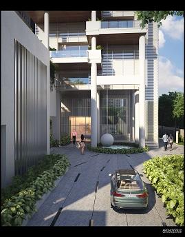 3D Elevation of real estate project Sangam Solitaire located at Pune-m-corp, Pune, Maharashtra