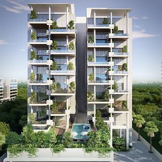 3D Elevation of real estate project Sangam Solitaire located at Pune-m-corp, Pune, Maharashtra