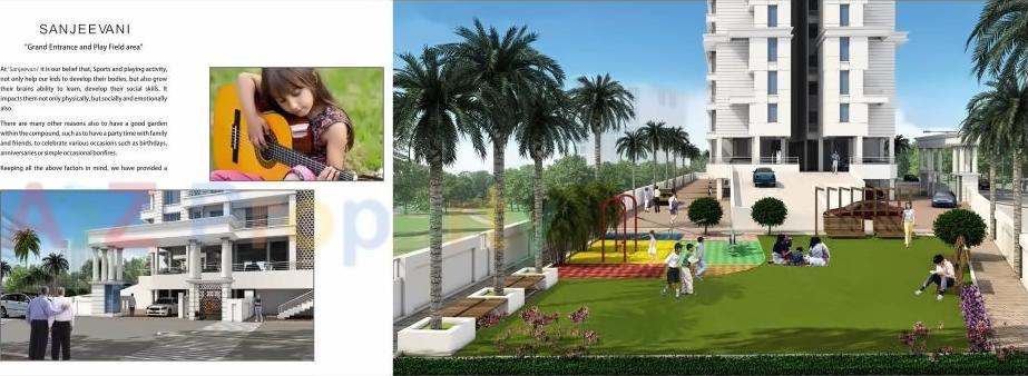 3D Elevation of real estate project Sanjeewani located at Thergaon, Pune, Maharashtra