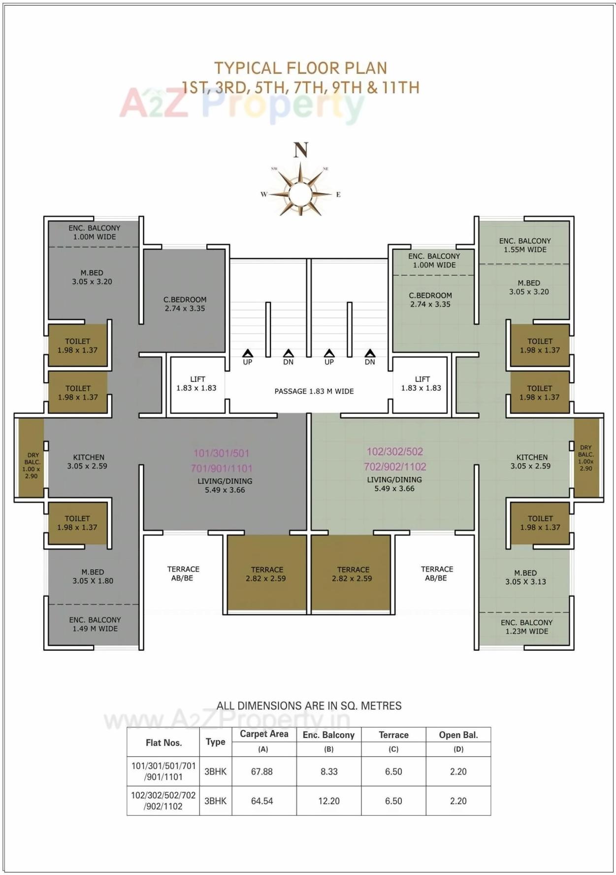 Layout of real estate project Saptasur located at Kothrud, Pune, Maharashtra