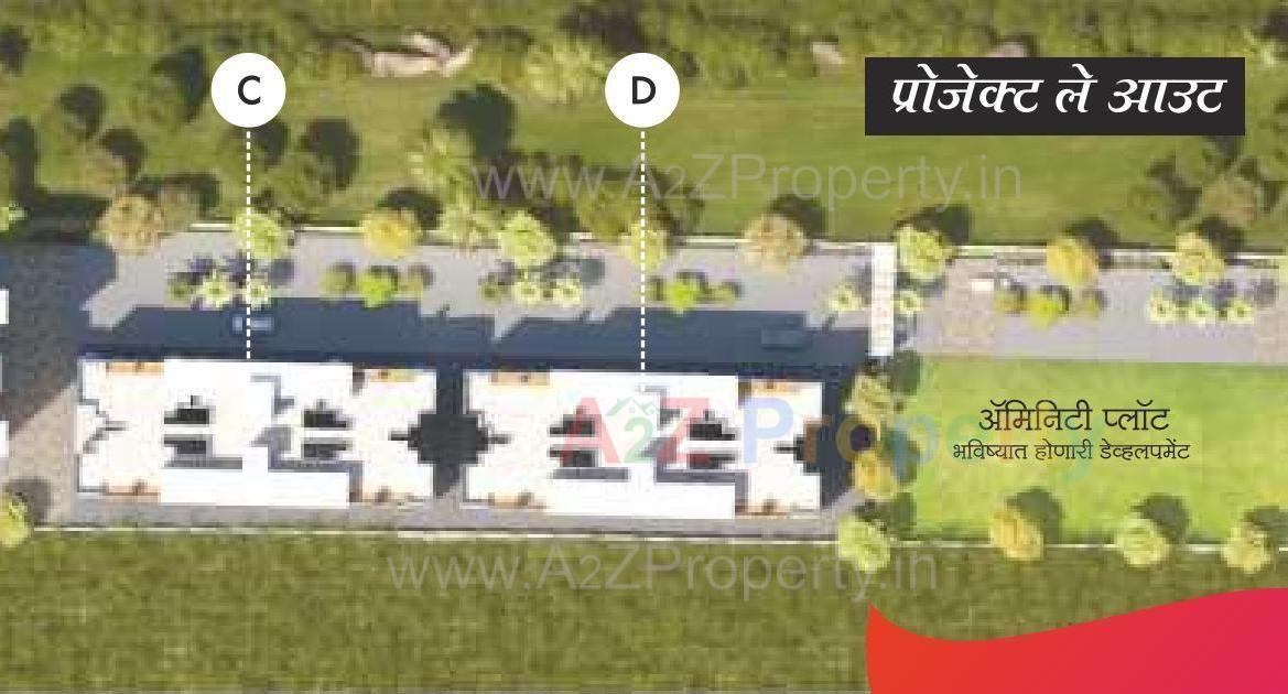 Layout of real estate project Sara Sanskruti located at Kharabwadi-ct, Pune, Maharashtra