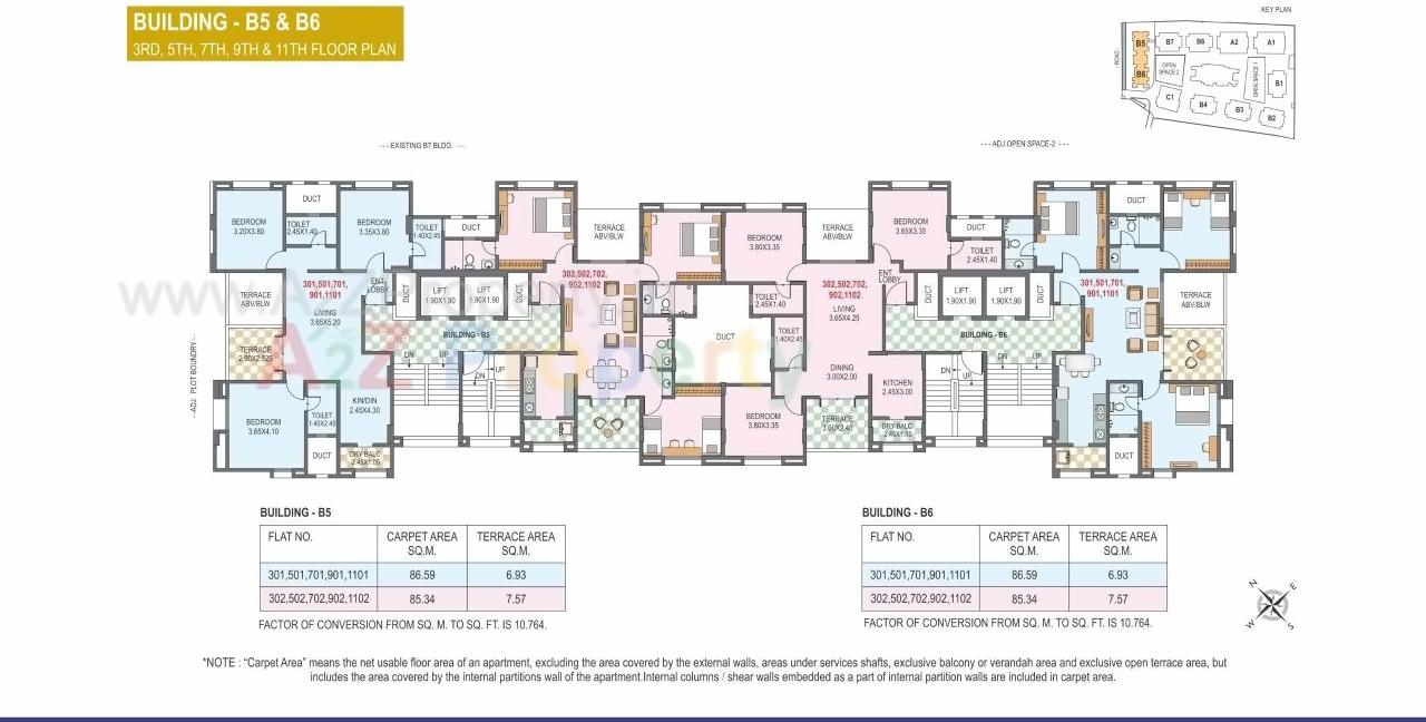 Layout of real estate project Sarita Vaibhav located at Pune-m-corp, Pune, Maharashtra