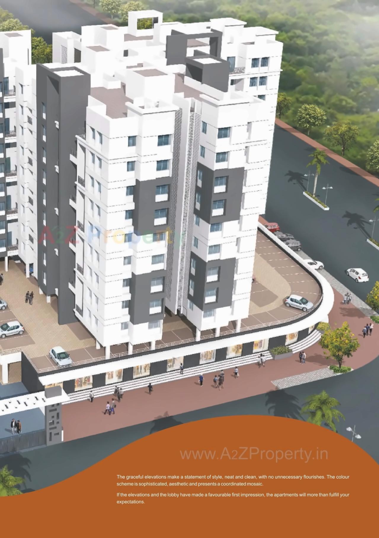 3D Elevation of real estate project Satyam Rajyog located at Dhanori, Pune, Maharashtra