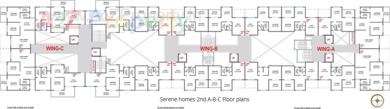Plan2 of real estate project Serene Homes located at Bhosari, Pune, Maharashtra
