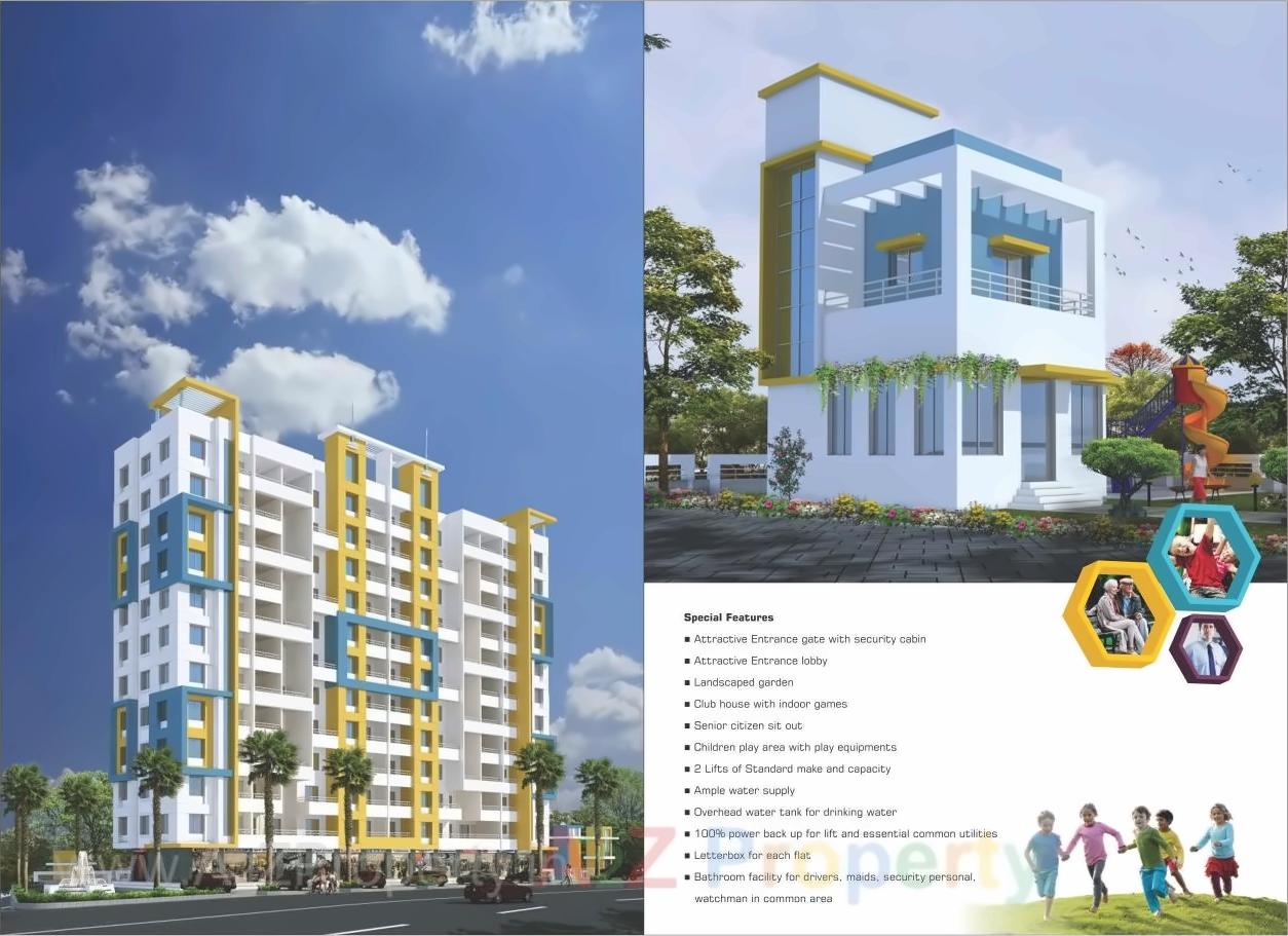 3D Elevation of real estate project Shamiraa Heights located at Uravade, Pune, Maharashtra