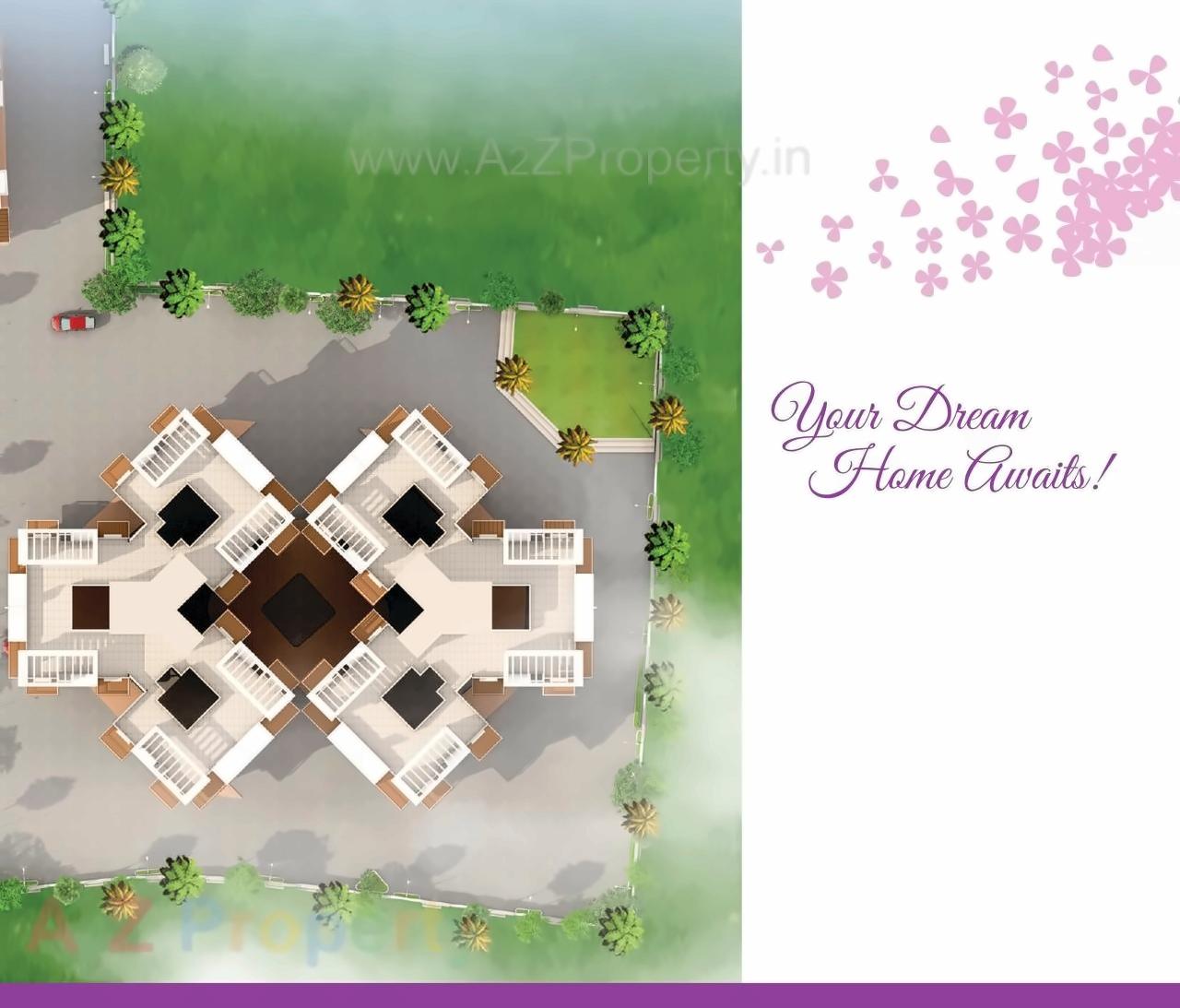 Layout of real estate project Shantai Divine Bliss located at Punawale, Pune, Maharashtra