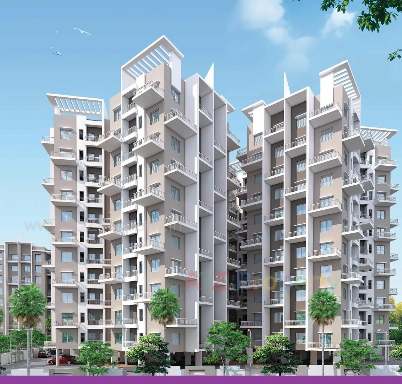 3D Elevation of real estate project Shantai Divine Bliss located at Punawale, Pune, Maharashtra