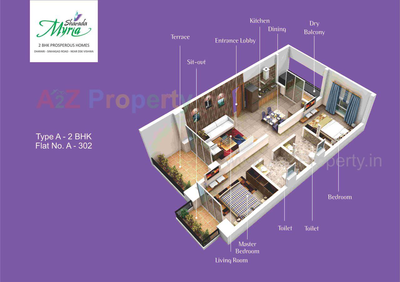 1 of real estate project Sharada Myria B located at Kirkatwadi, Pune, Maharashtra