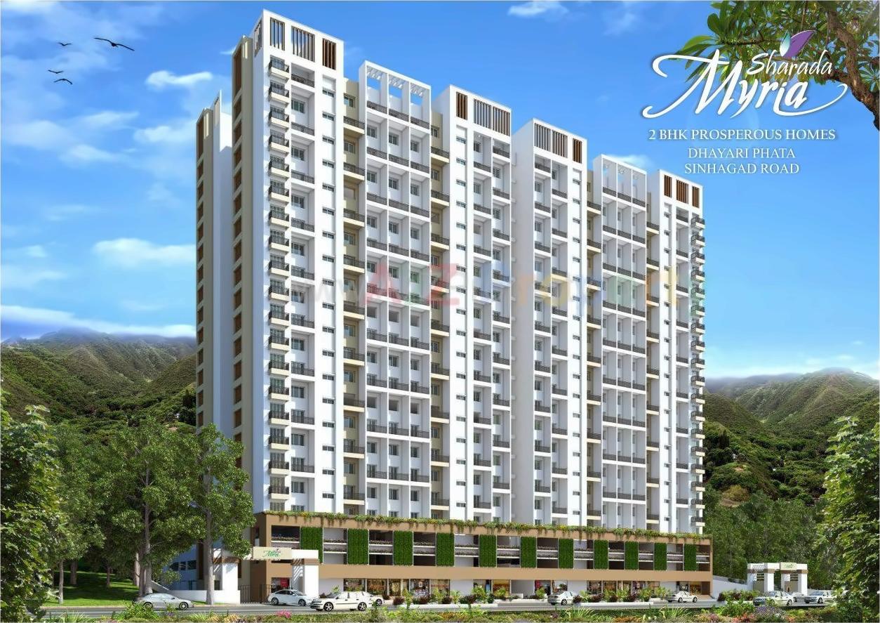 3D Elevation of real estate project Sharada Myria located at Kirkatwadi, Pune, Maharashtra