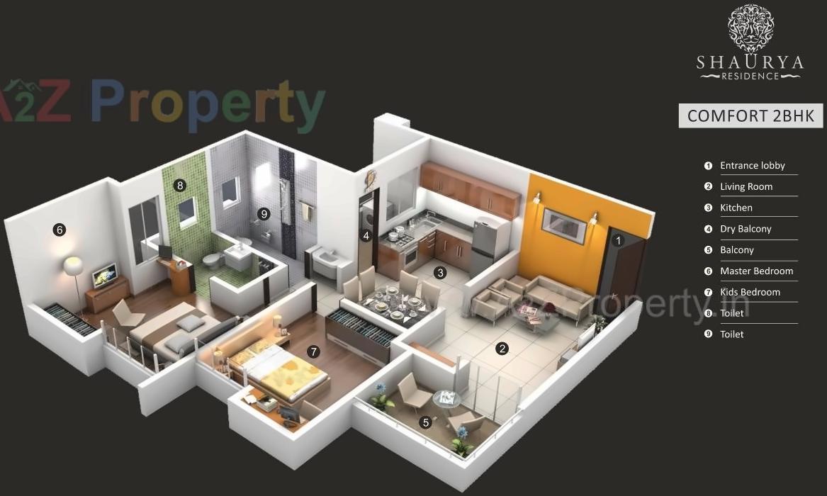 Layout of real estate project Shaurya Residence located at Lohgaon, Pune, Maharashtra