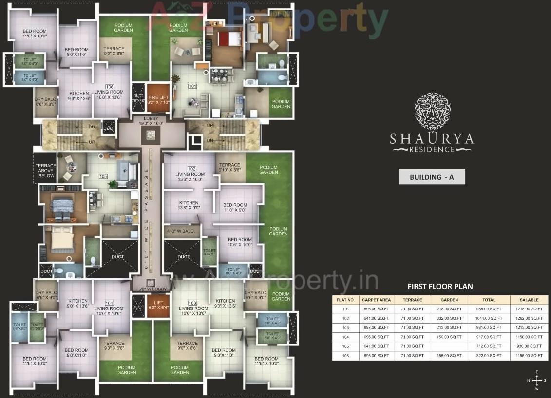 Layout of real estate project Shaurya Residence located at Lohgaon, Pune, Maharashtra