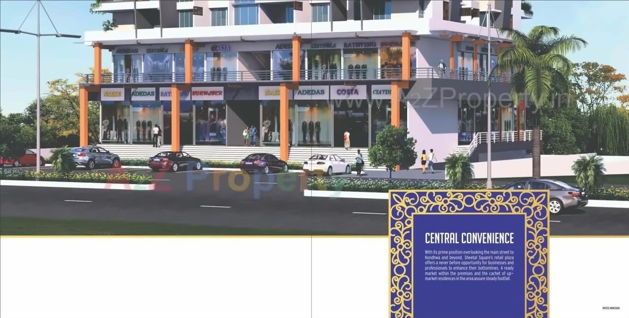 3D Elevation of real estate project Sheetal Square located at Kondhwa-khurd, Pune, Maharashtra