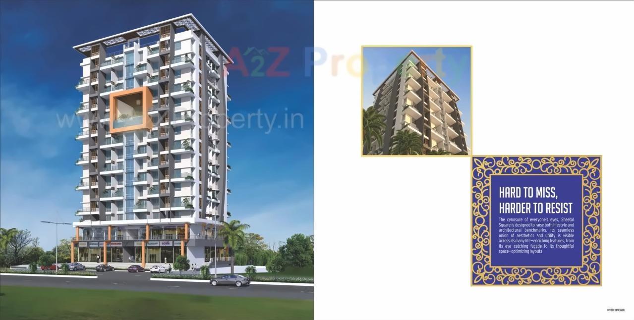 3D Elevation of real estate project Sheetal Square located at Kondhwa-khurd, Pune, Maharashtra