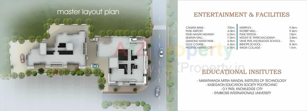 Layout of real estate project Shivdeep Arcade located at Lohgaon, Pune, Maharashtra