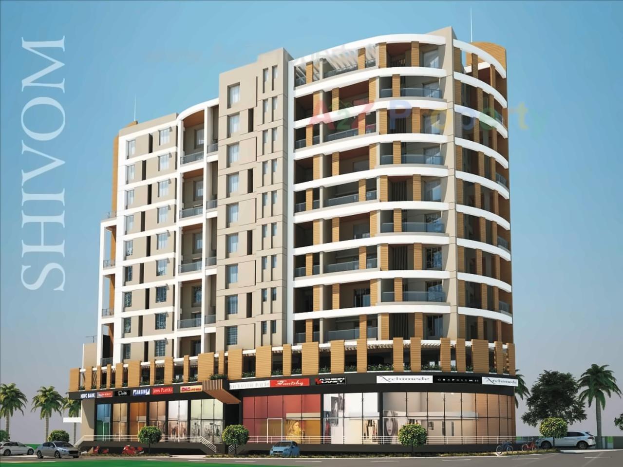 3D Elevation of real estate project Shivom Regency located at Baner, Pune, Maharashtra