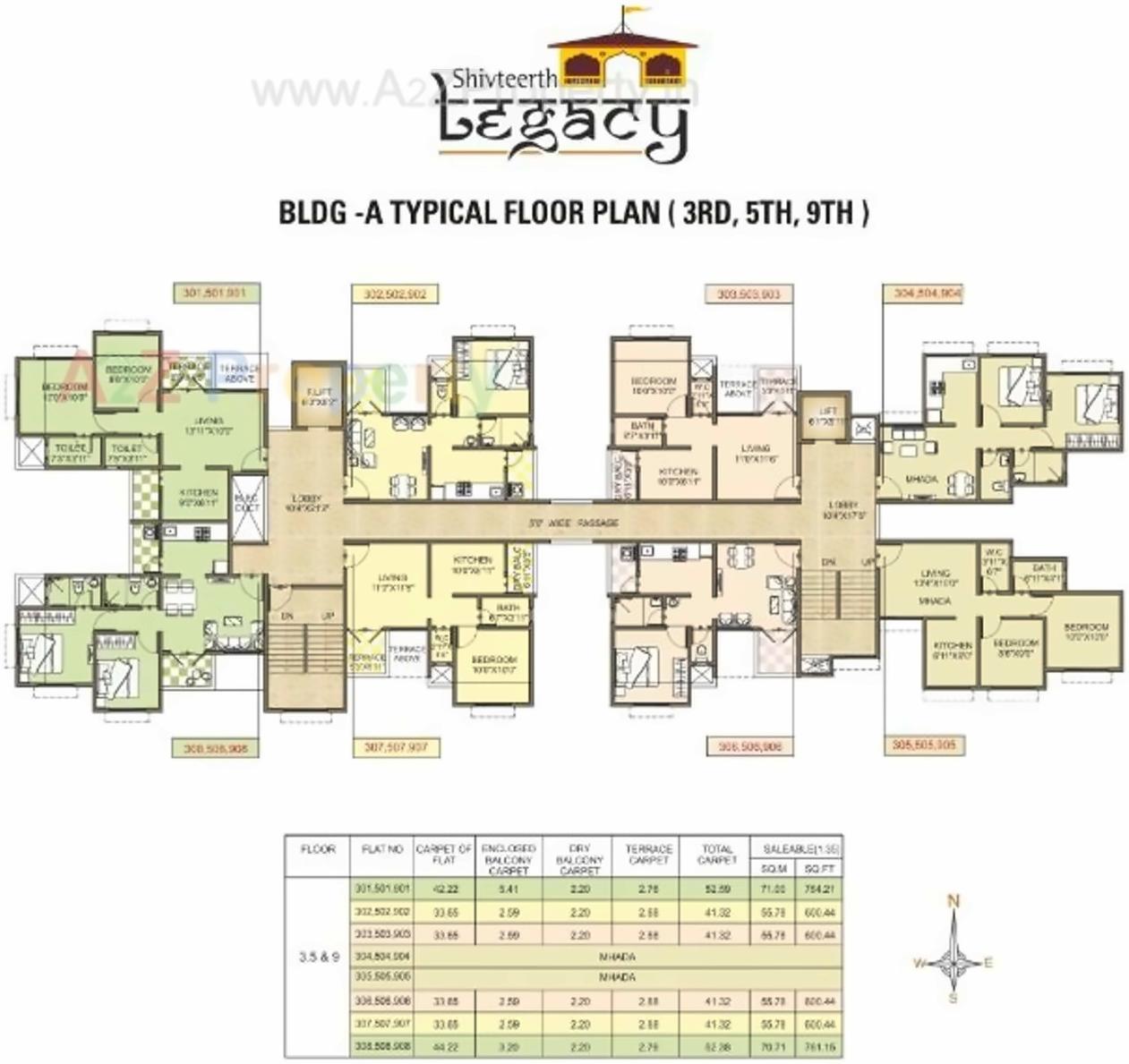 Layout of real estate project Shivteerth Legacy located at Pimpri-chinchawad-m-corp, Pune, Maharashtra