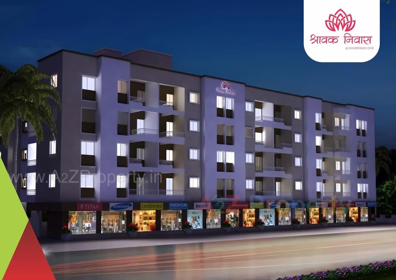 3D Elevation of real estate project Shravak Niwas located at Dive, Pune, Maharashtra