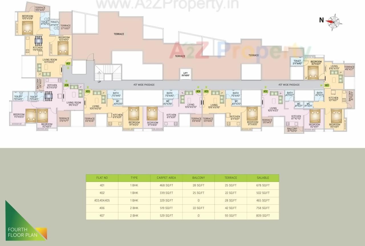 Layout of real estate project Shravak Niwas located at Dive, Pune, Maharashtra