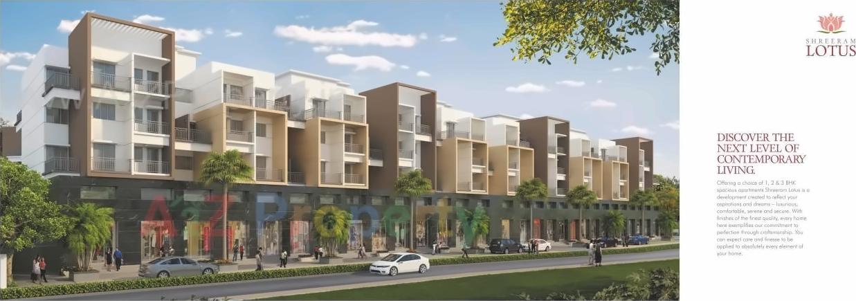 3D Elevation of real estate project Shreeram Lotus located at Lohgaon, Pune, Maharashtra