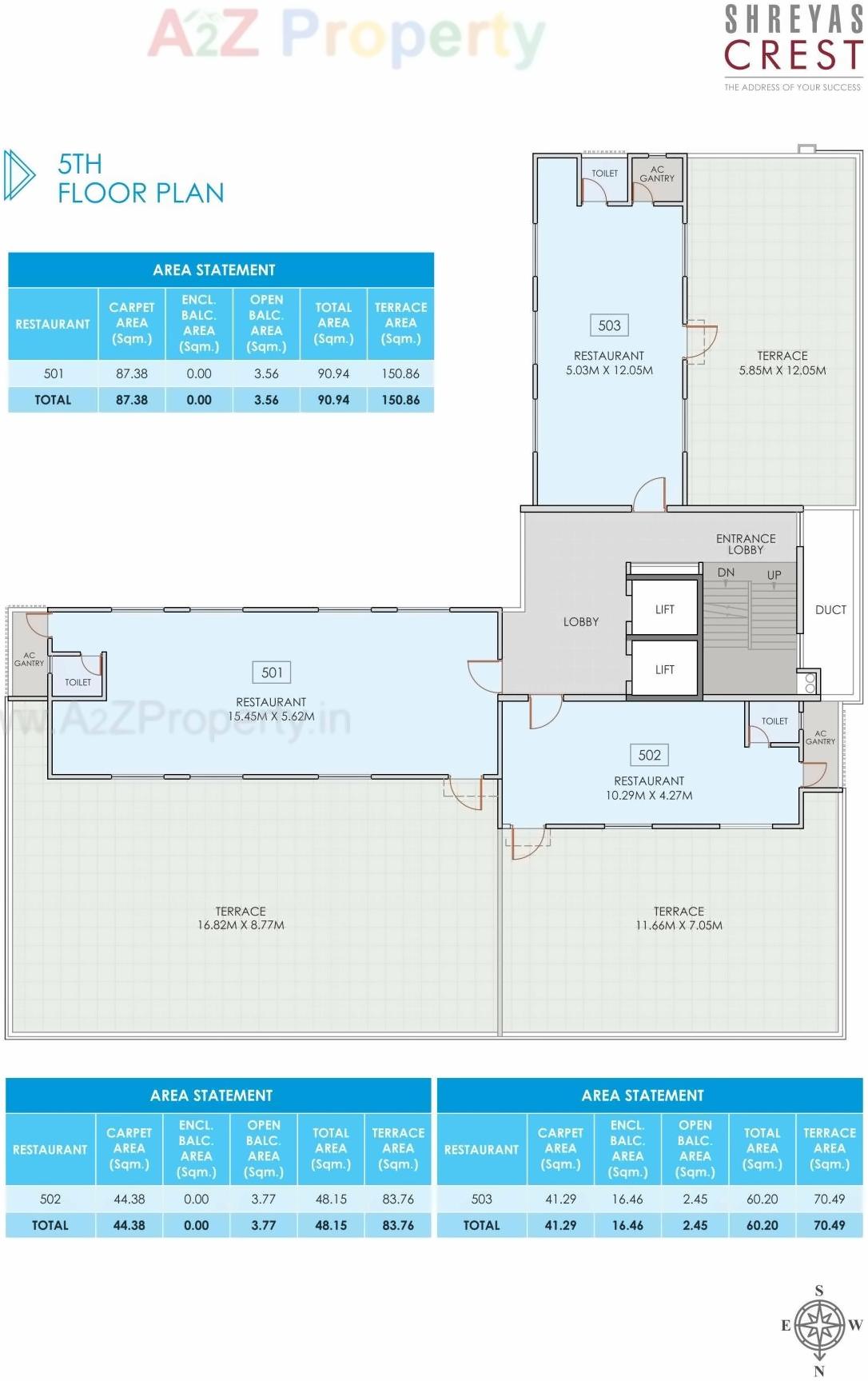 Layout of real estate project Shreyas Crest located at Baner, Pune, Maharashtra