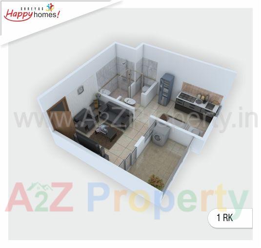 1rk of real estate project Shreyas Happy Homes located at Harishchandri, Pune, Maharashtra