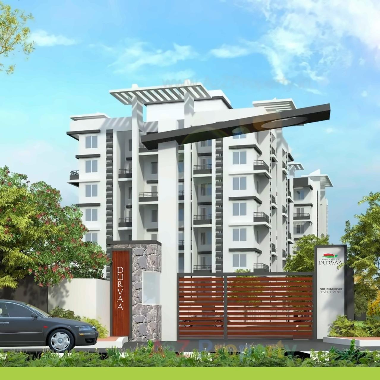 3D Elevation of real estate project Shubhankar Durvaa located at Dhanori, Pune, Maharashtra