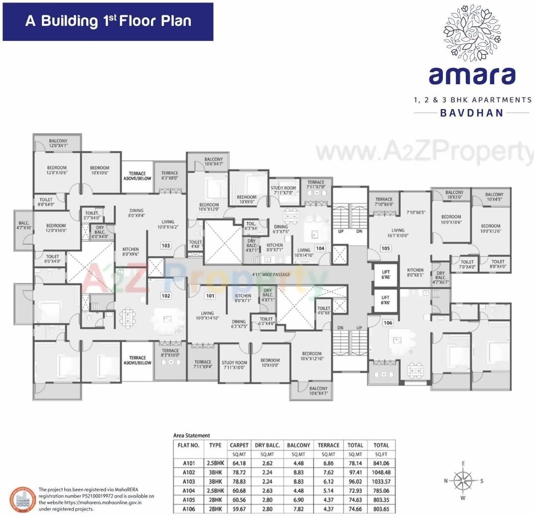 Layout of real estate project Siddh Amara located at Pune-m-corp, Pune, Maharashtra