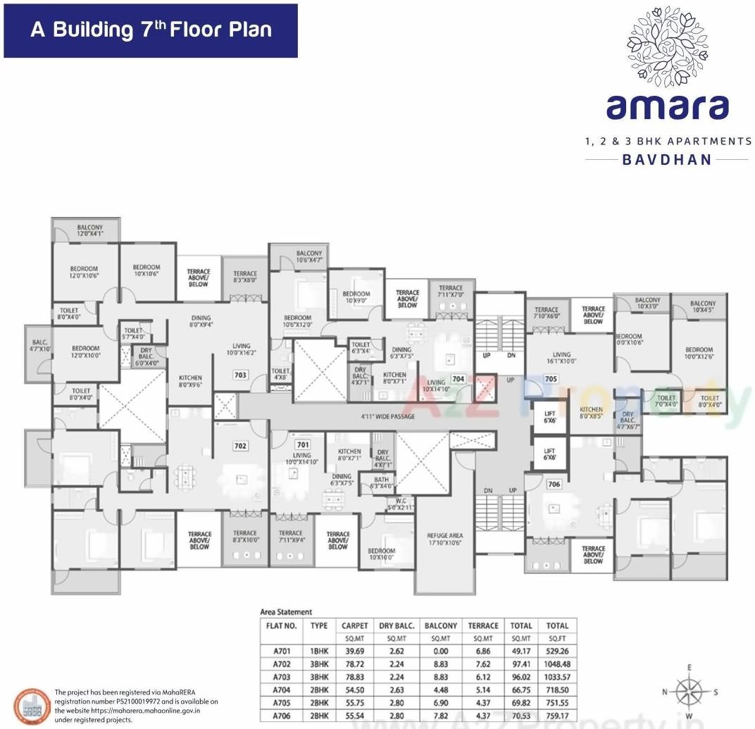 Layout of real estate project Siddh Amara located at Pune-m-corp, Pune, Maharashtra