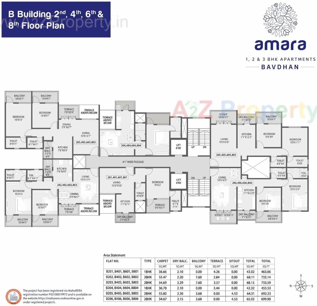 Layout of real estate project Siddh Amara located at Pune-m-corp, Pune, Maharashtra