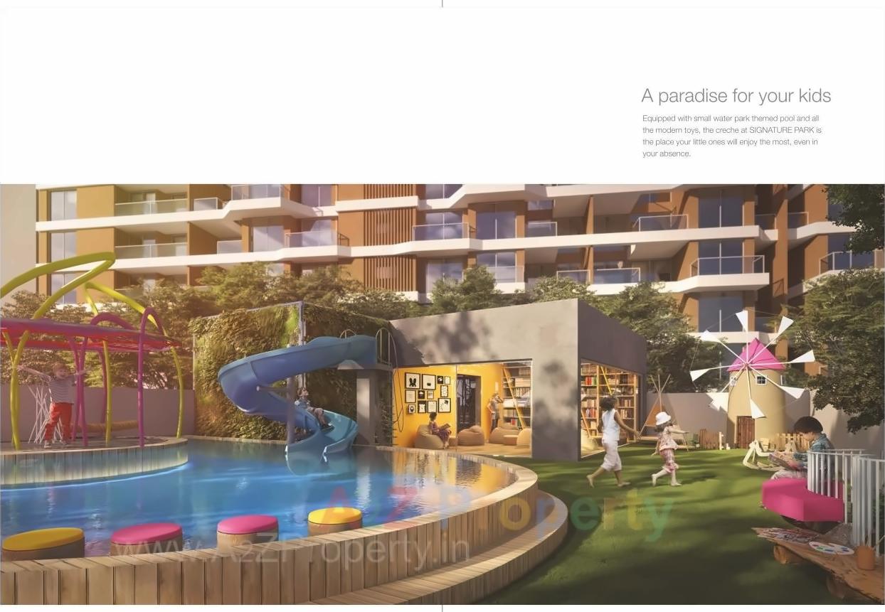 3D Elevation of real estate project Signature Park G located at Thergaon, Pune, Maharashtra