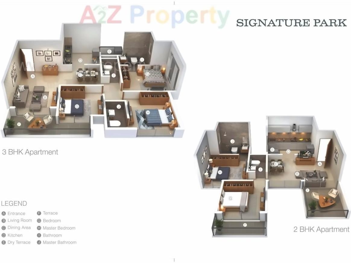 Layout of real estate project Signature Park G located at Thergaon, Pune, Maharashtra