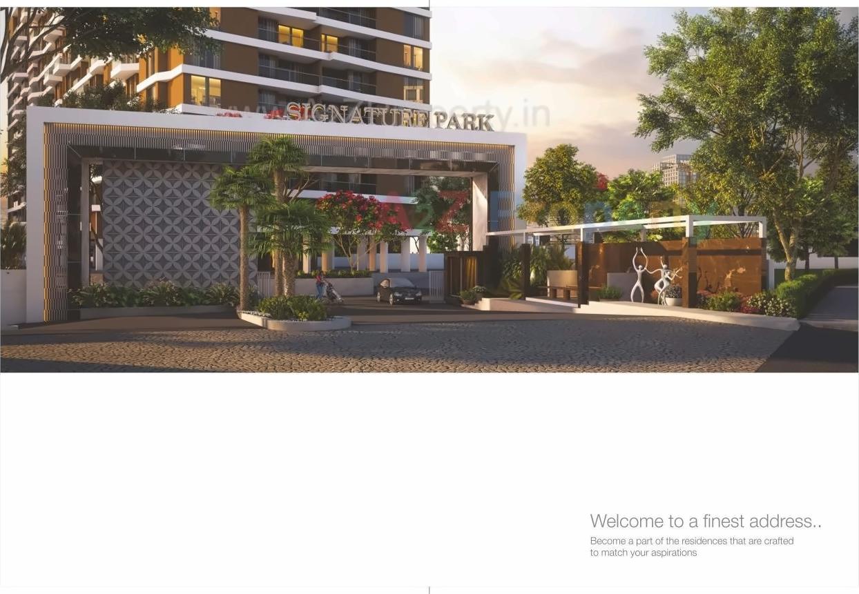 3D Elevation of real estate project Signature Park G located at Thergaon, Pune, Maharashtra
