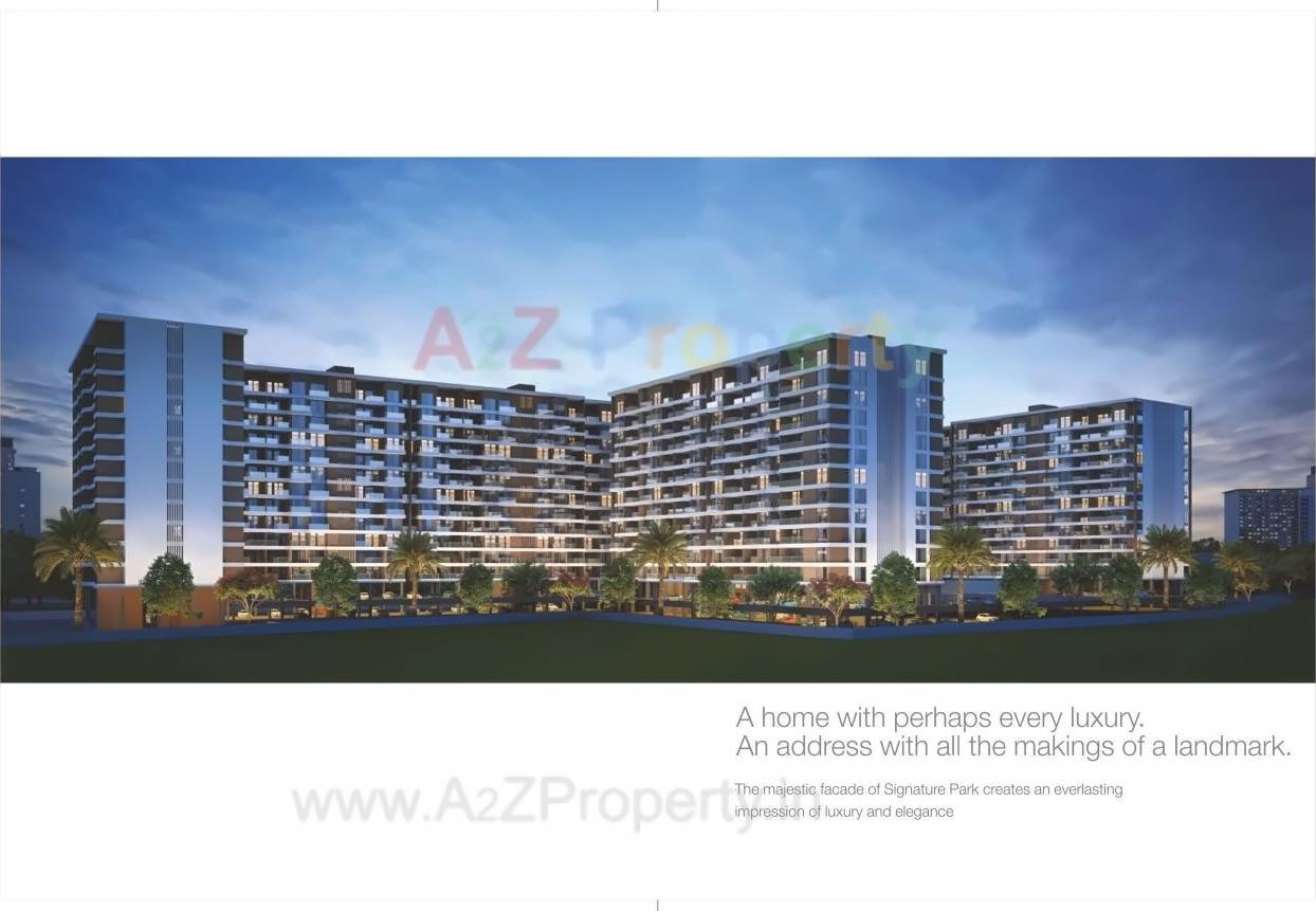 3D Elevation of real estate project Signature Park G located at Thergaon, Pune, Maharashtra