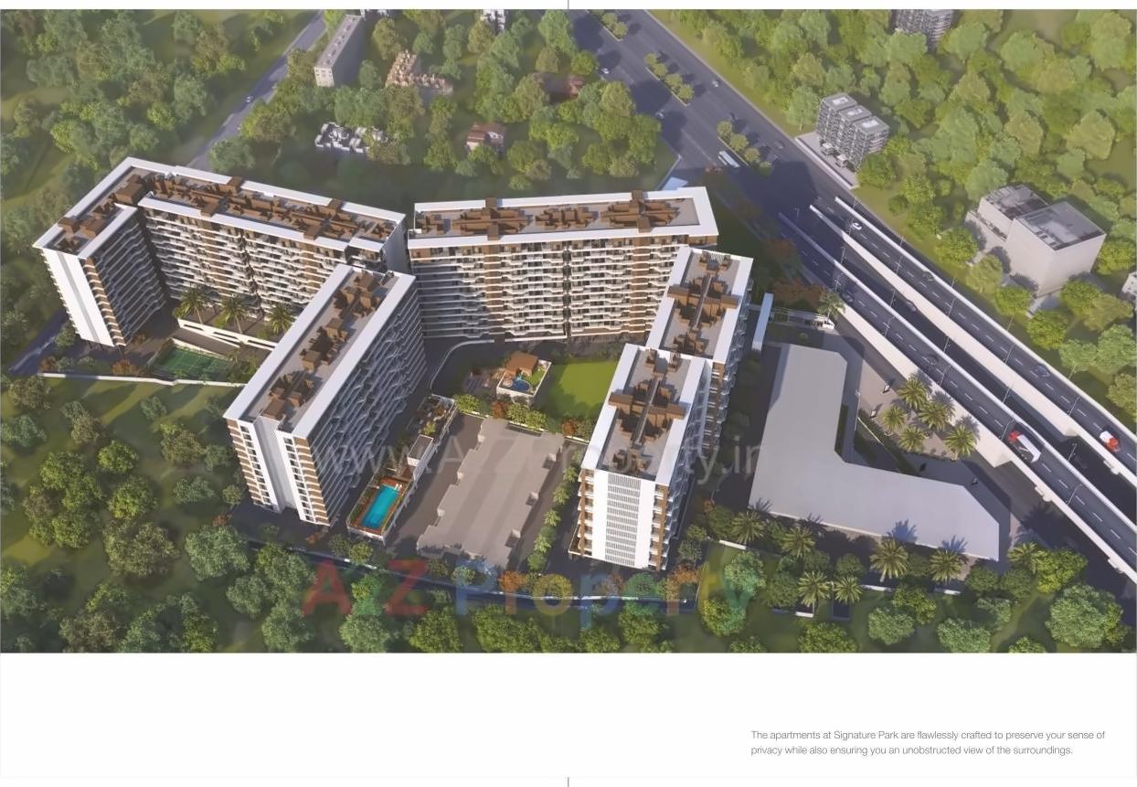 3D Elevation of real estate project Signature Park G located at Thergaon, Pune, Maharashtra