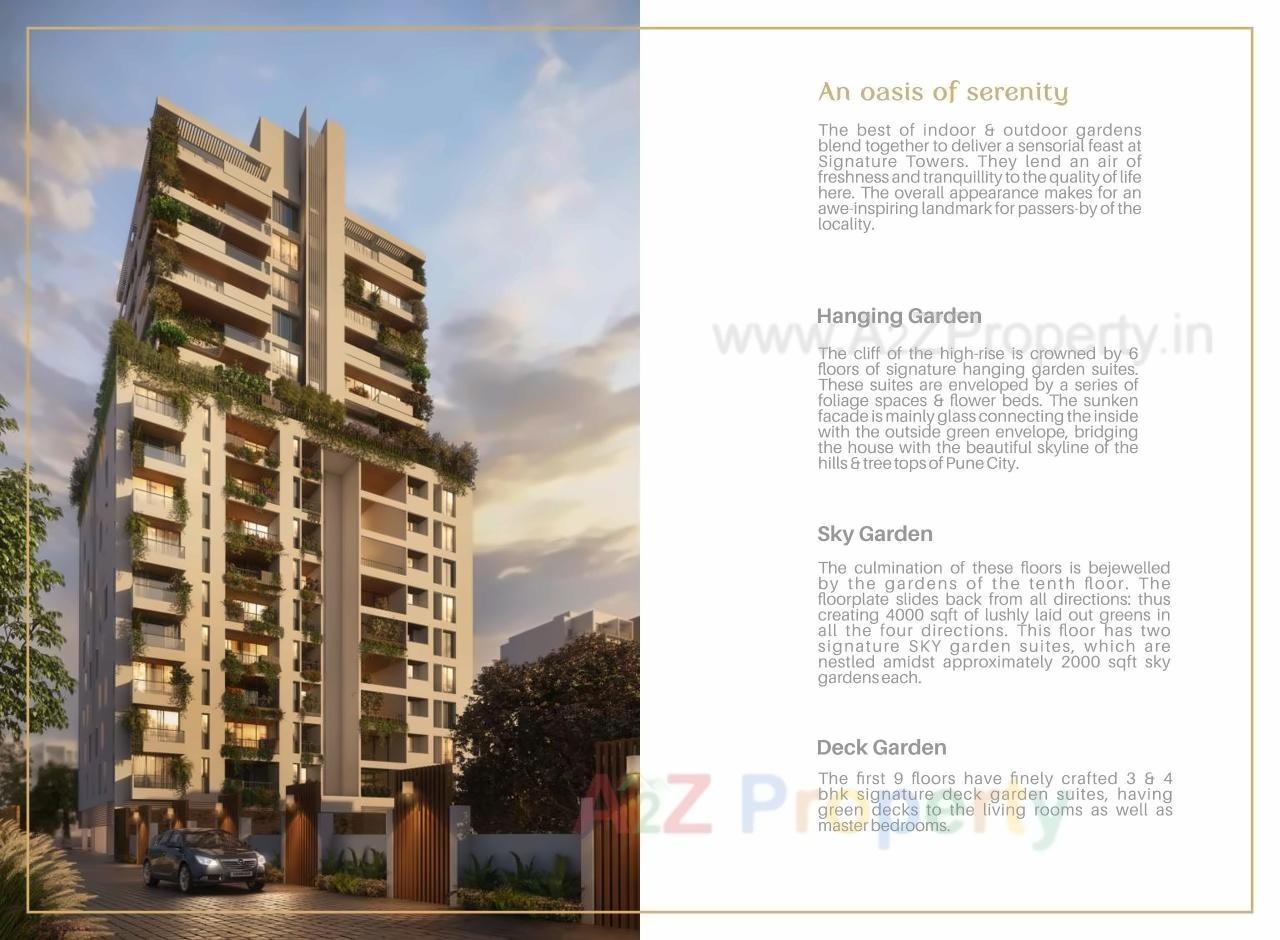 3D Elevation of real estate project Signature Tower located at Pune-m-corp, Pune, Maharashtra