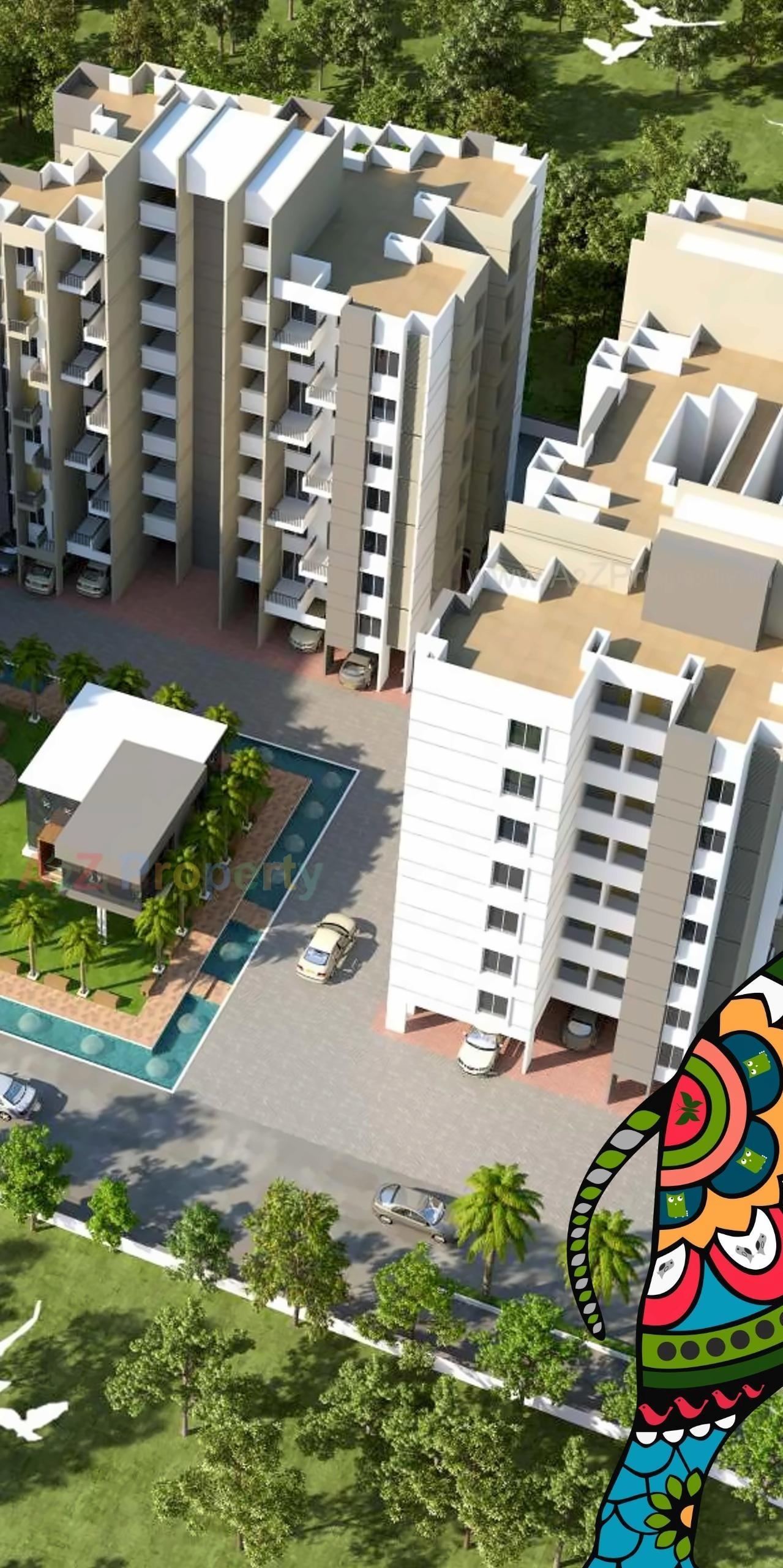 3D Elevation of real estate project Silver Arch located at Talegaon-dabhade-m-cl, Pune, Maharashtra