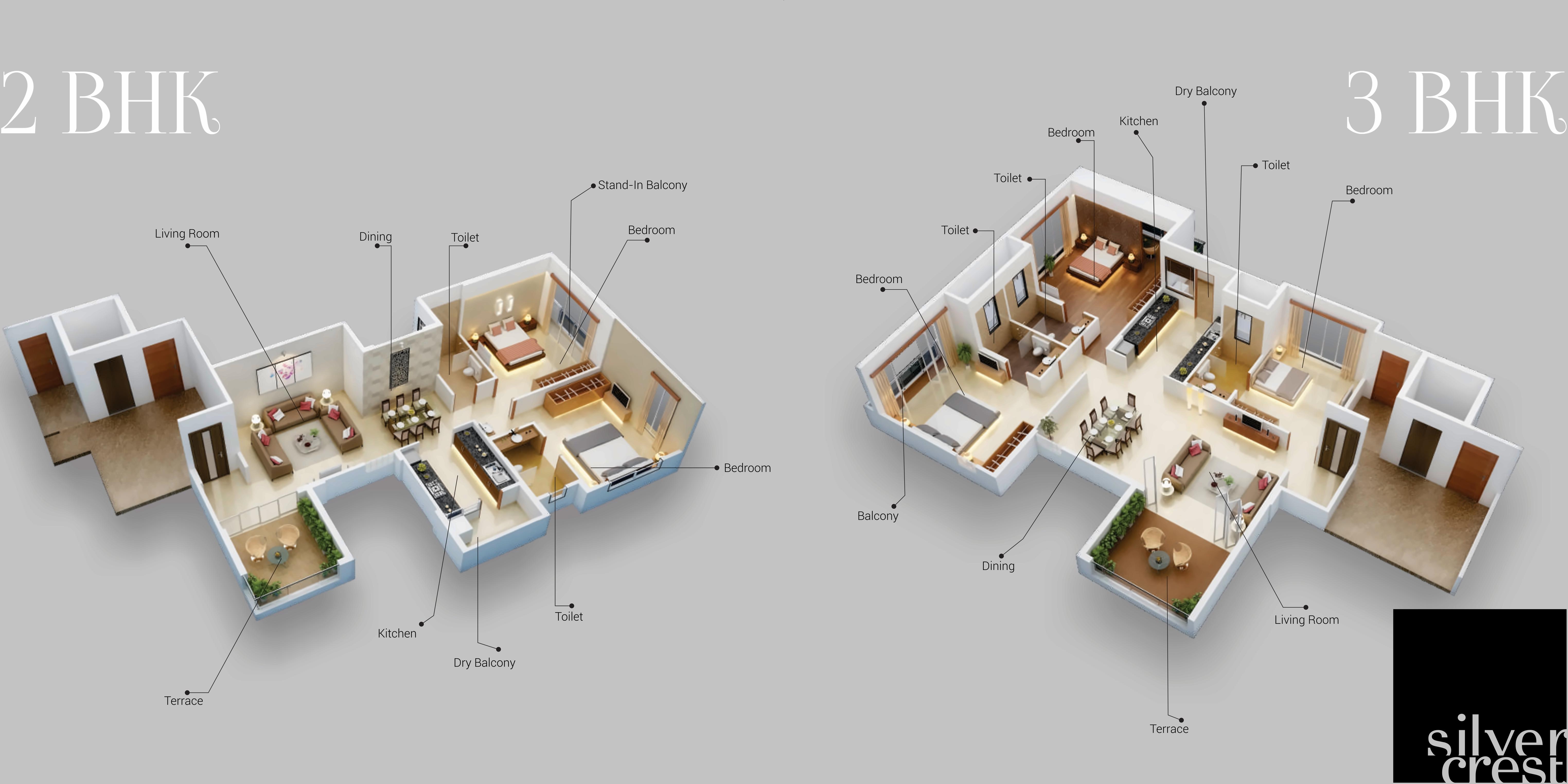Layout of real estate project Silver Crest located at Pimpri-chinchawad-m-corp, Pune, Maharashtra