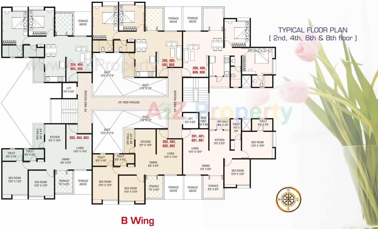 Layout of real estate project Silver Mist C, located at Lohgaon, Pune, Maharashtra