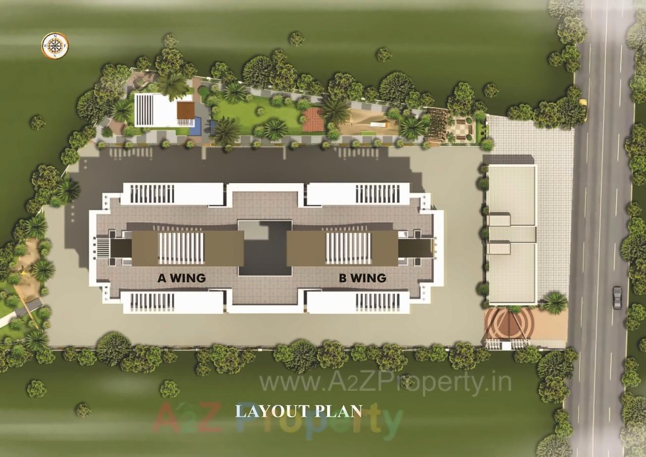 Layout of real estate project Silver Mist C, located at Lohgaon, Pune, Maharashtra