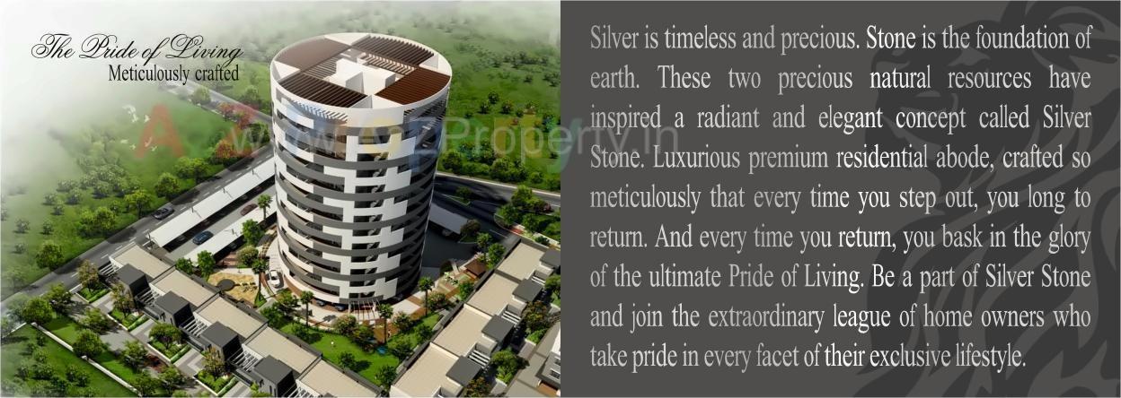 3D Elevation of real estate project Silver Stone located at Ouatade-handewadi, Pune, Maharashtra