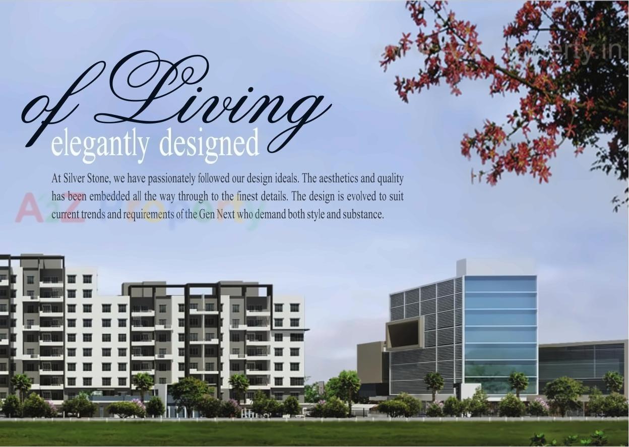 3D Elevation of real estate project Silver Stone located at Ouatade-handewadi, Pune, Maharashtra